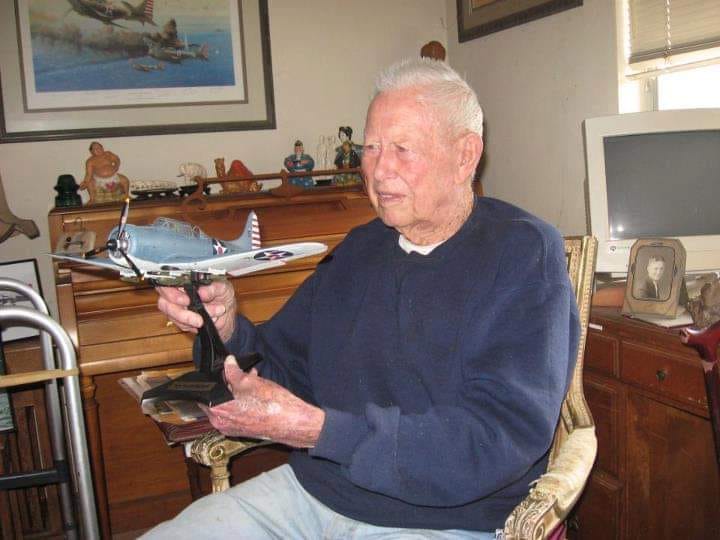 SBD-3 Stanley Swede Vejtasa VS-5 - Tullis Aviation Art Ltd.